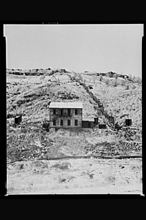 Abandoned house at the ghost town of Cambria,Wyoming,WY,Weston County,FSA,9