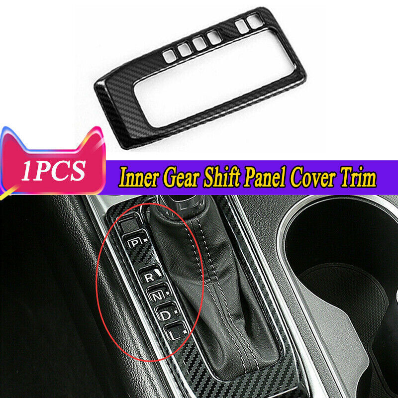 1pcs Carbon Fiber Inner Gear Shift Panel Cover Trim For Nissan Altima 2019-2024