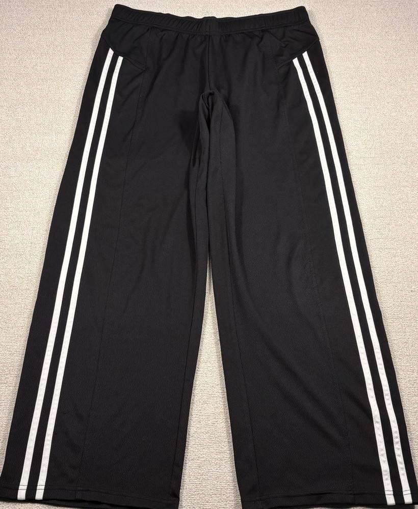 Champion Athletic Running/Track Pants Men Medium Black & White Relaxed Fit Wick