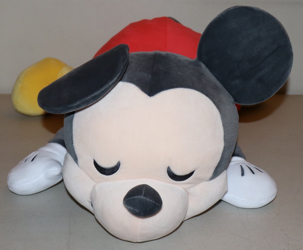 Disney Sleeping Mickey Mouse Cuddleez Large 23” Pillow Plush Stuffed