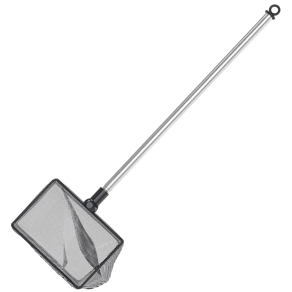 4 Inch Fishing Net With Telescopic Handle Fine Nylon Mesh For Aquariums And