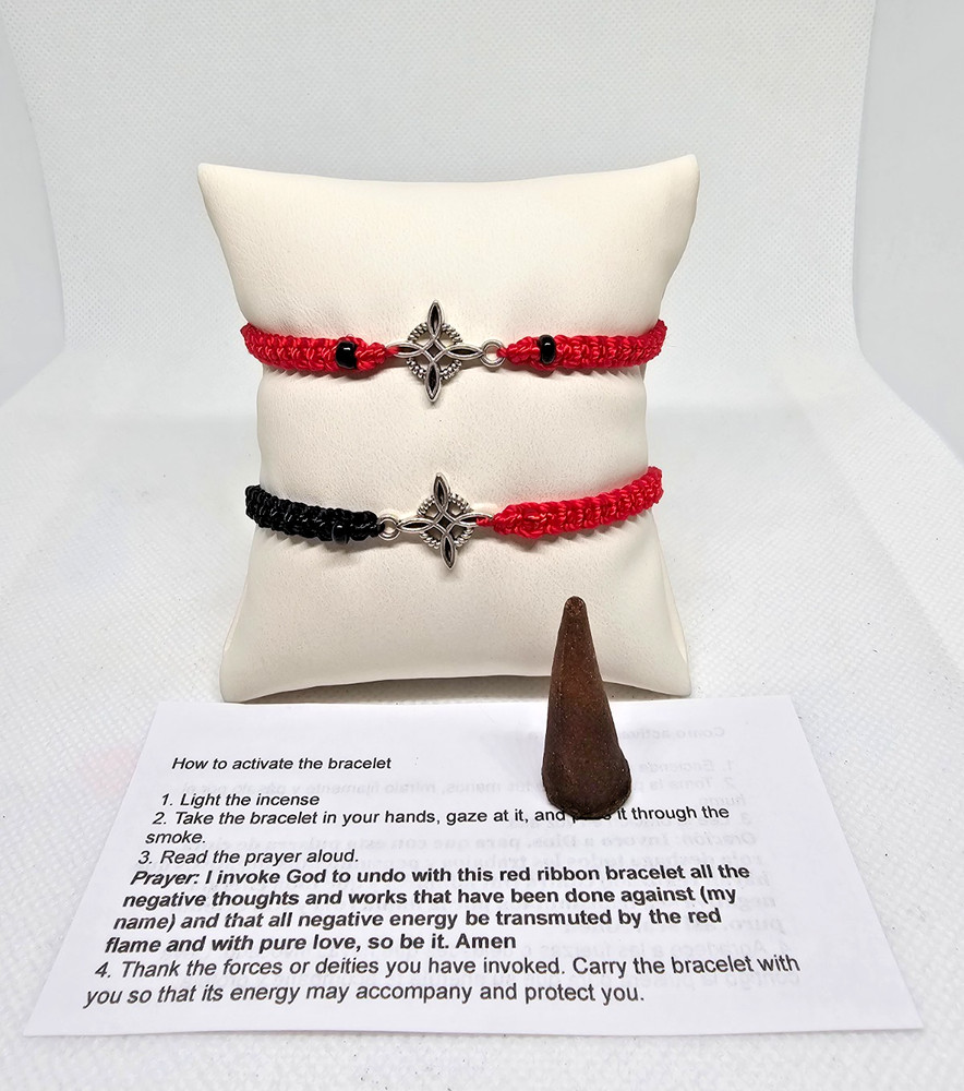 Pulsera Nudo De Bruja Para Proteccion /Witch Knot Bracelet  Limpia Energías