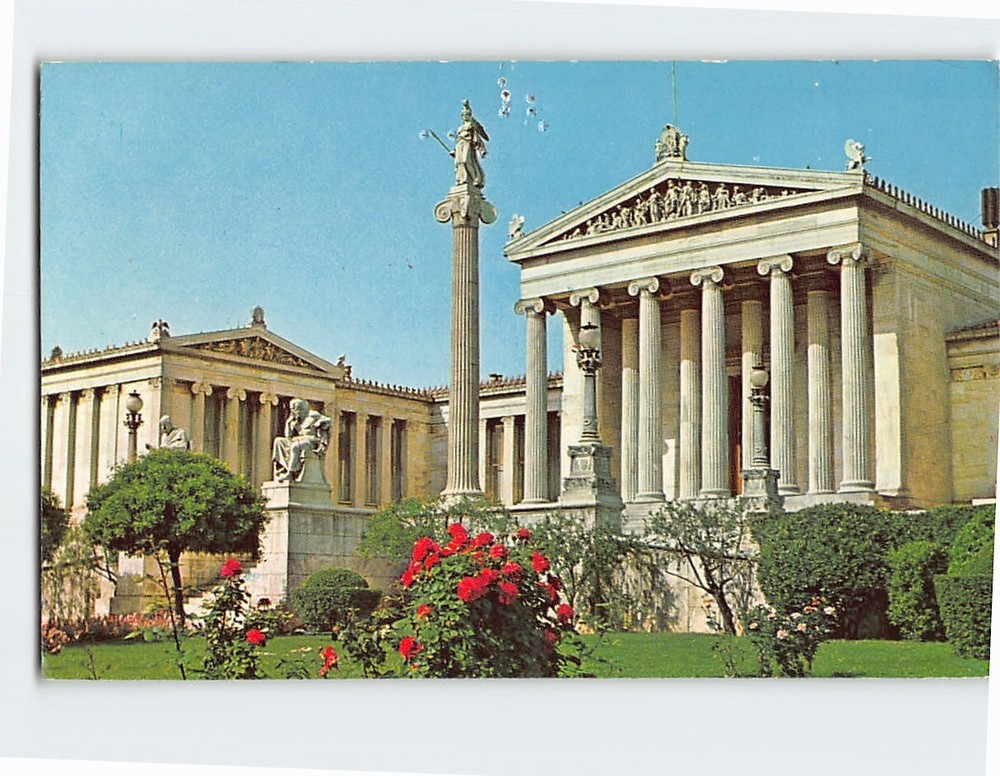 Postcard The Academy of Athens Greece-image