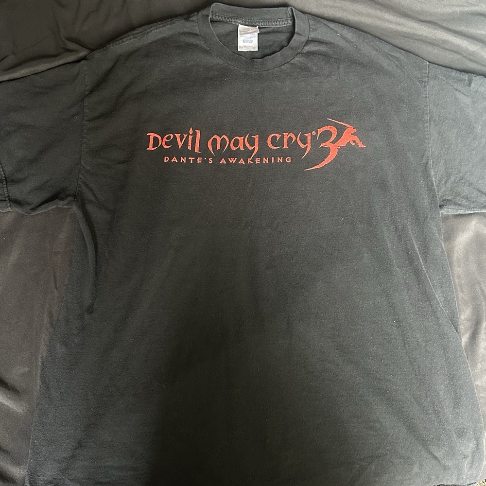 Devil May Cry 3 Dantes Awakening Promo Shirt Capcom XL Black Vintage