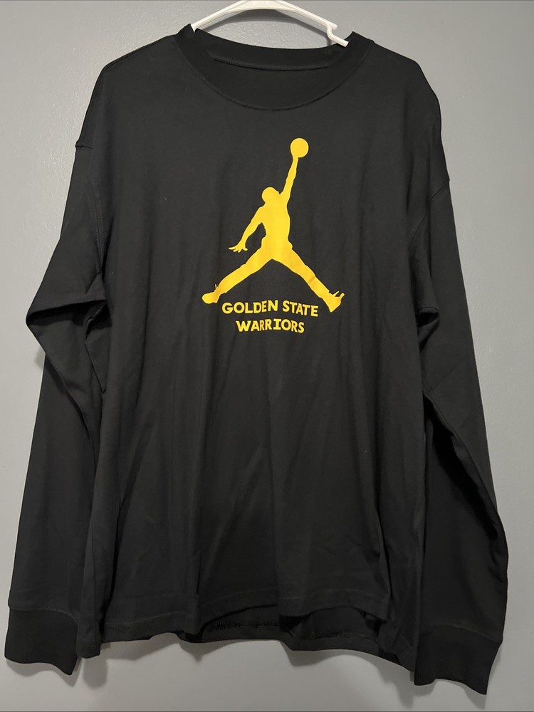 Golden State Warriors Essential Men's Jordan NBA Long-Sleeve T-Shirt Size Large