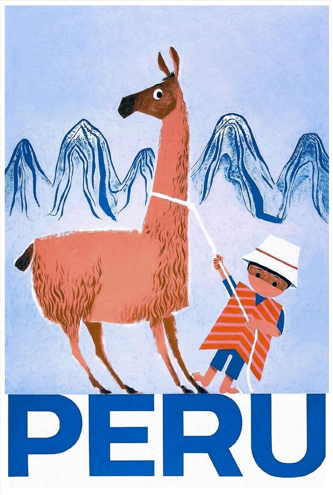 Peru Vintage Travel Poster Print