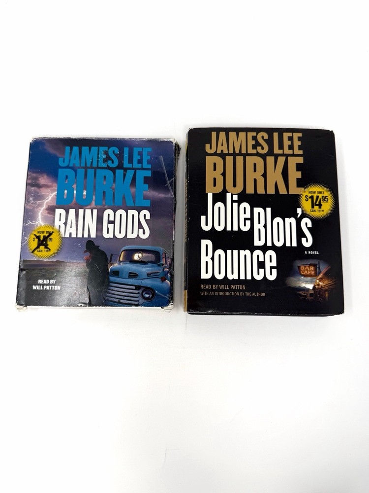 James Lee Burke Audiobook CD Lot Rain Gods Jolie Blon’s Bounce Will Patton