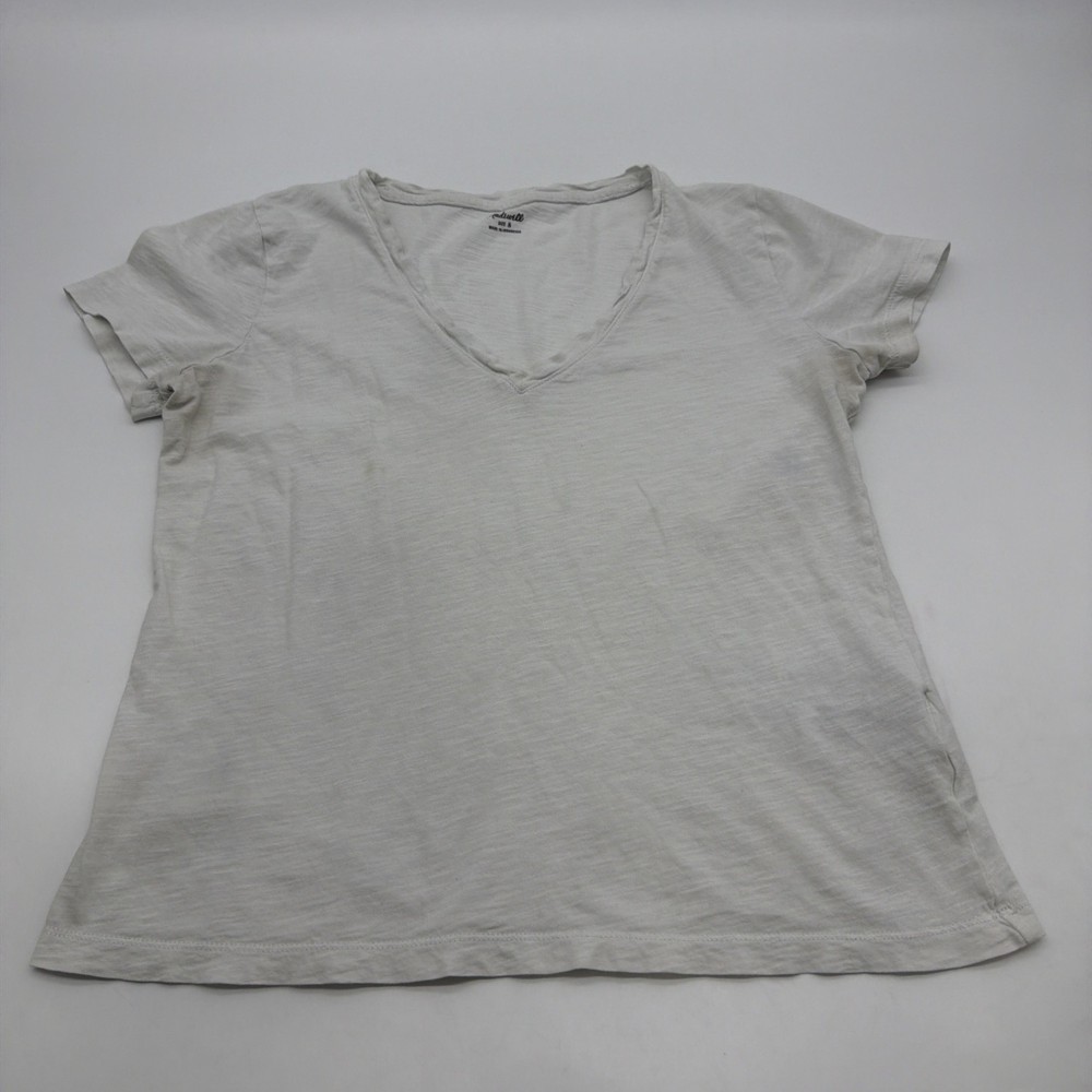 Madewell T-shirt Women S White V-Neck .#46090