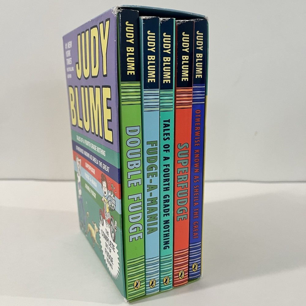 Judy Blume Fudge Series Box Set 5 PB Books Superfudge Sheila The Great Lot