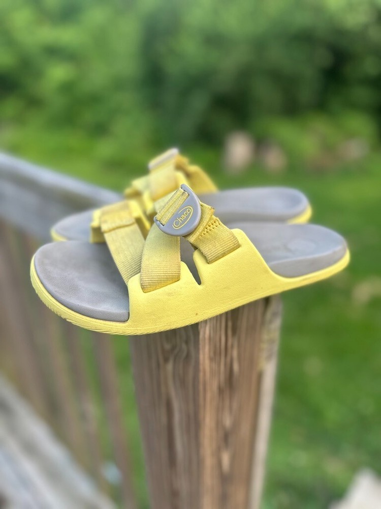 Chaco Chillos Women's Size 6 Yellow Water Sandals Comfort Slides for Summer