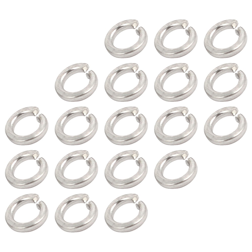 80 x Split Lock Washer M1.6 304 Stainless Steel Spring Washer Elastic Gasket