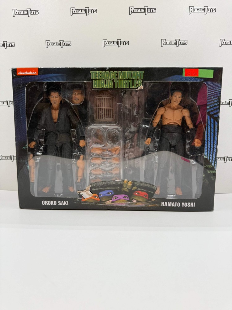 NECA Nickelodeon Teenage Mutant Ninja Turtles Oroku Saki & Hamato Yoshi