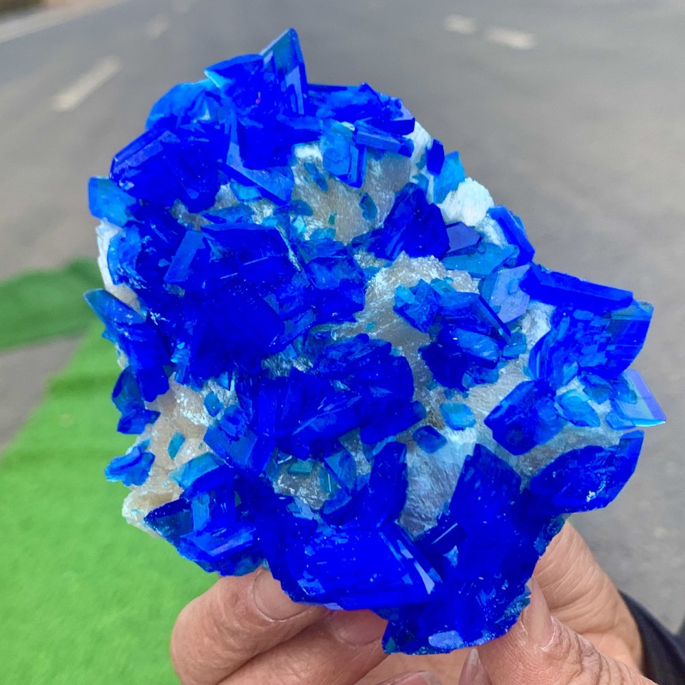 474G Rare Blue Potassium Alum Crystal Cluster Stunning Gemstone Specimen