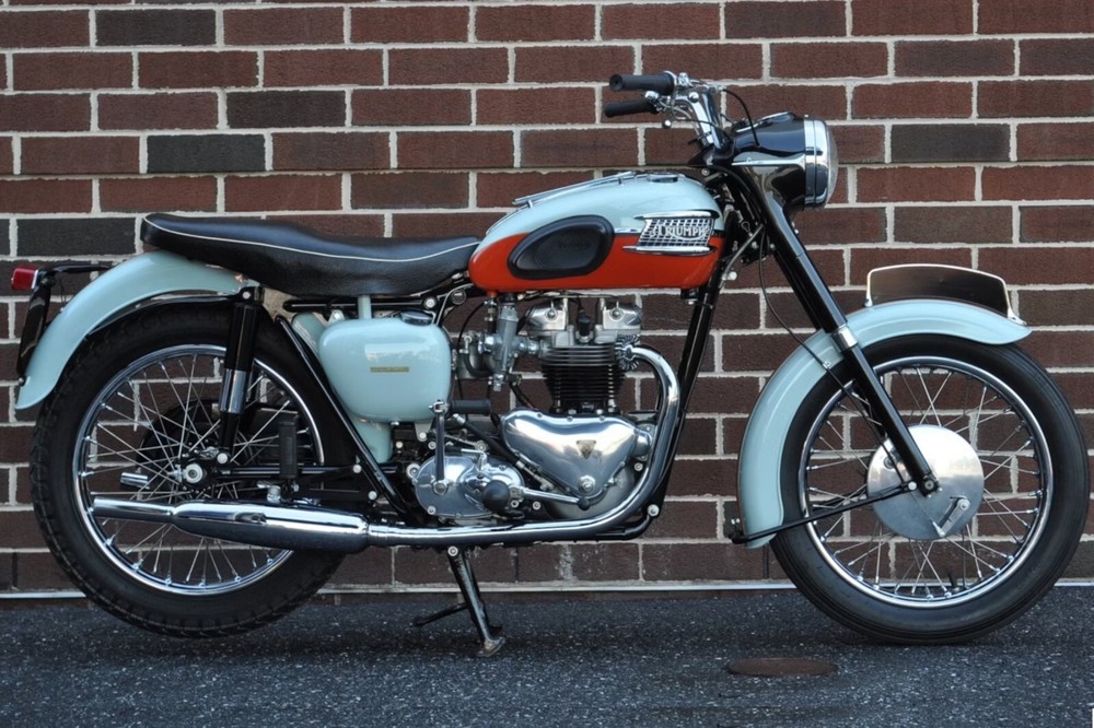 1959 Triumph Bonneville T120 Motorcycle | 13x19 inch POSTER | vintage classic