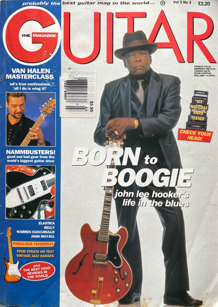 The Guitar Magazine Vol.5#3 March 1995 John Lee Hooker Van Halen Masterclass