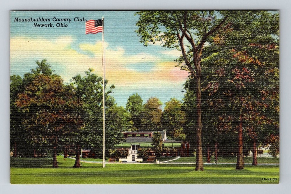 Newark OH-Ohio, Moundbuilders Country Club, Vintage Postcard