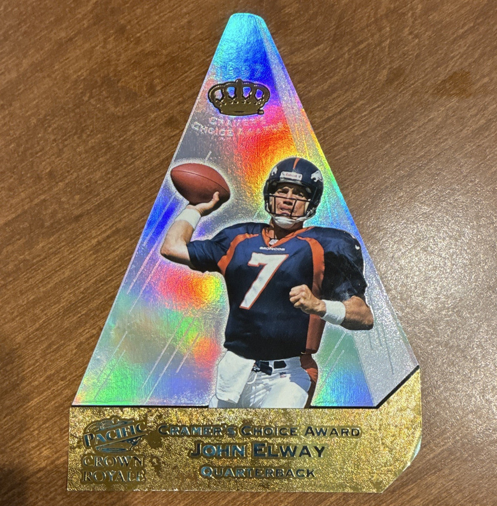 Pacific 1997 Crown Royale Cramer's Choice Award #4 John Elway Broncos Insert