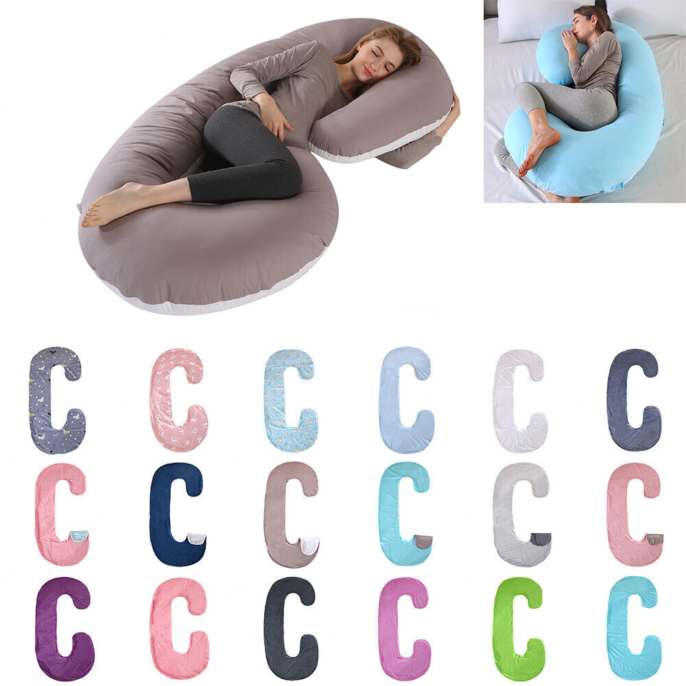 C-Shape Pregnancy Maternity Pillowcase Nursing Body Support Side Pillow Cover