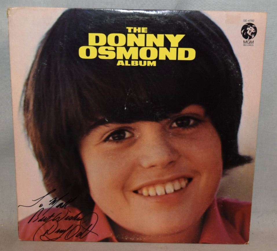 1971 -DONNY OSMOND- Signed/Autograph/Auto Vinyl LP Record Album - Self-Titled