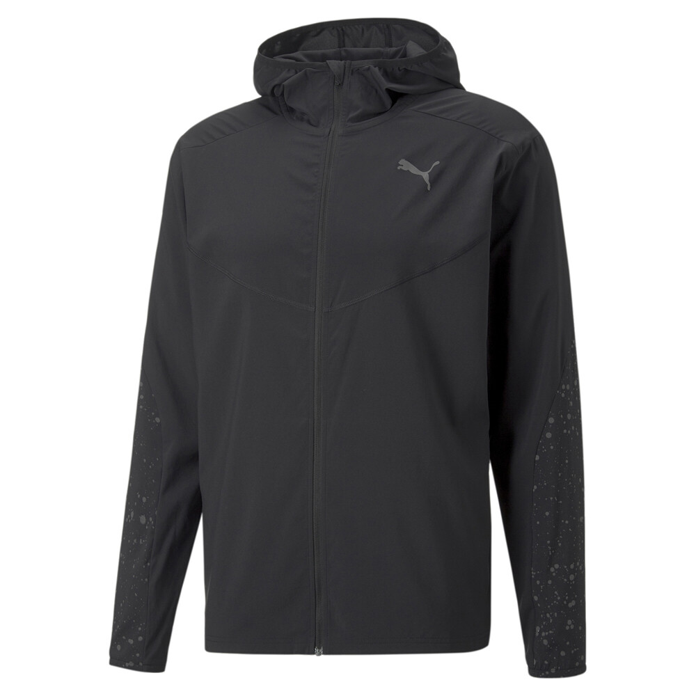 Puma Reflective Printed Woven Full Zip Running Jacket Mens Size XXL  Casual Athl