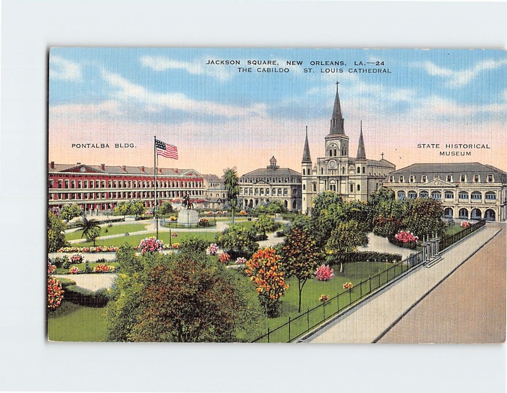 Postcard Jackson Square New Orleans Louisiana USA