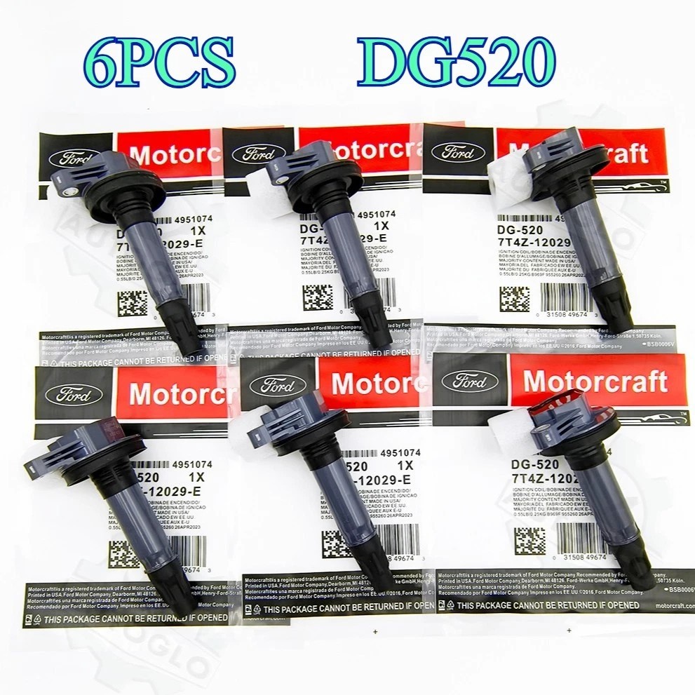 6Set GENUINE Ignition Coils DG-520 For 07-13 Lincoln Mercury 3.5L 3.7L DG520 OEM