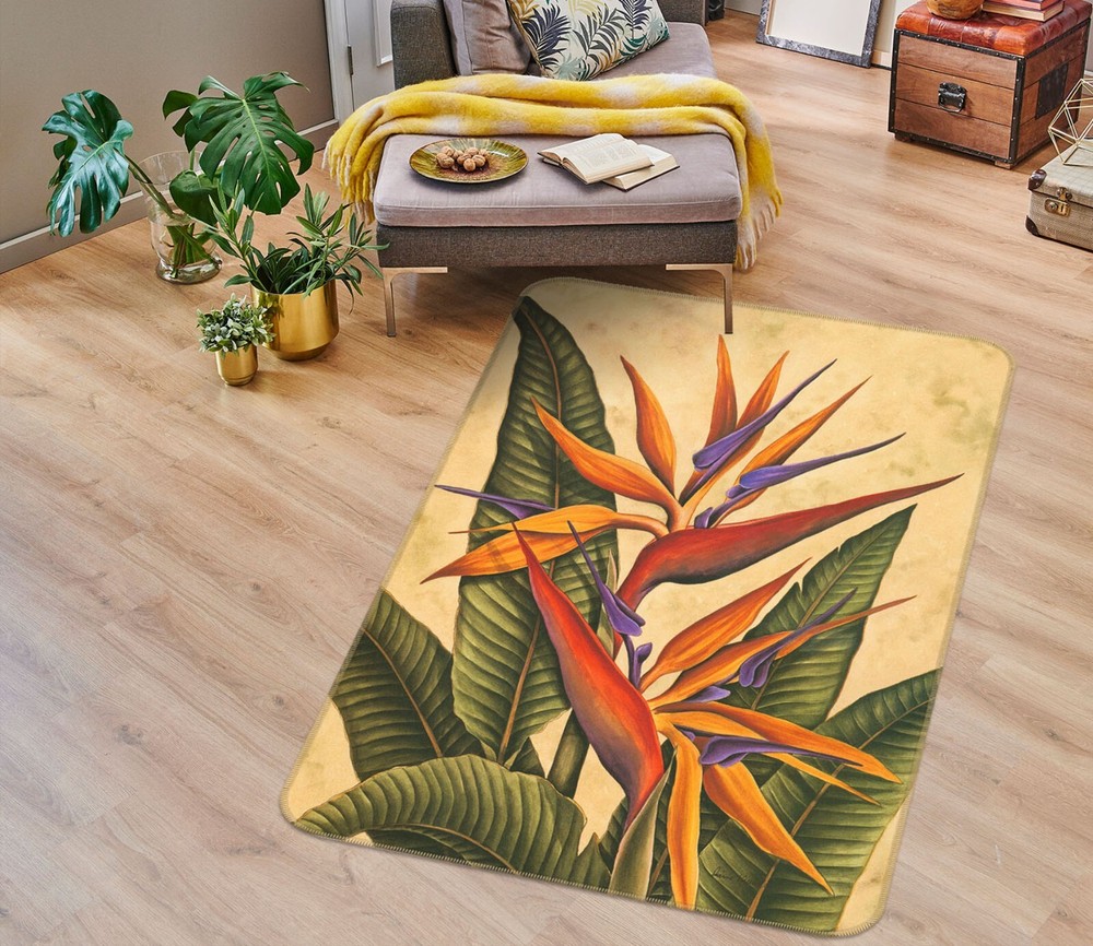 3D Leaves Flower ZHUC1409 Game Non Slip Carpet Mat Photo Carpet Amy