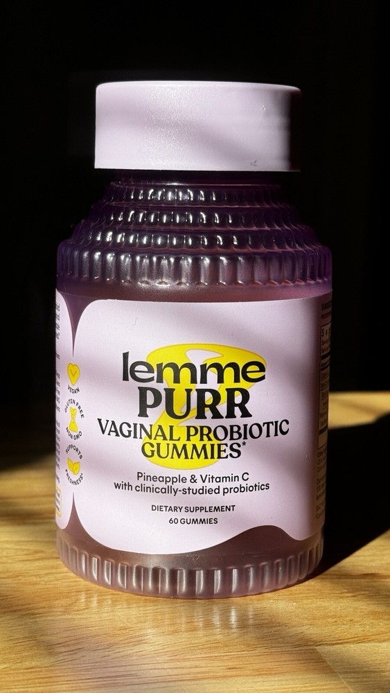 Lemme Purr Vaginal Probiotic Vegan Gummies 60ct Exp12/2025 SEALED