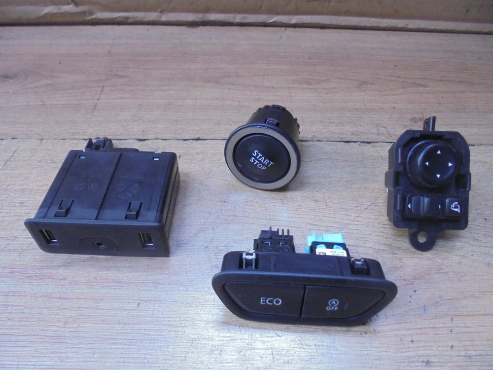 RENAULT KADJAR 2016 AUX USB ,START STOP ,MIRROR ,ECO ,TRACTION CONTROL SWITCHES