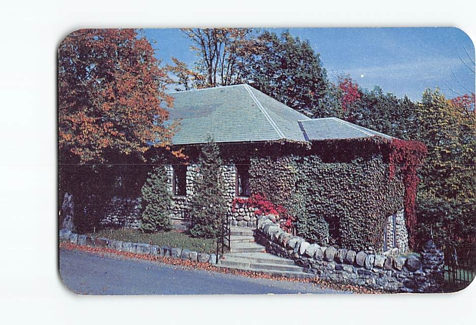 Postcard The Library The Silver Bay Association New York on Lake George USA