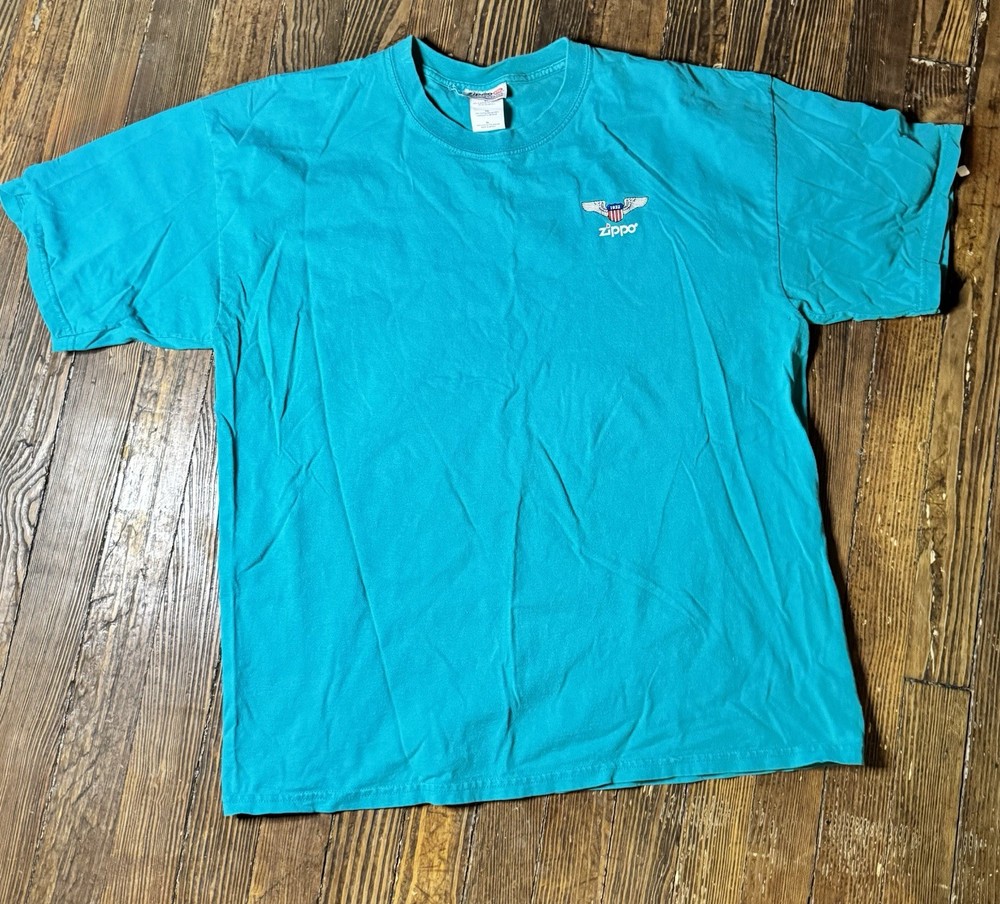Vintage Wear 1990’s ZIPPO Lighter T-Shirt Size XLarge (XL) Y2K