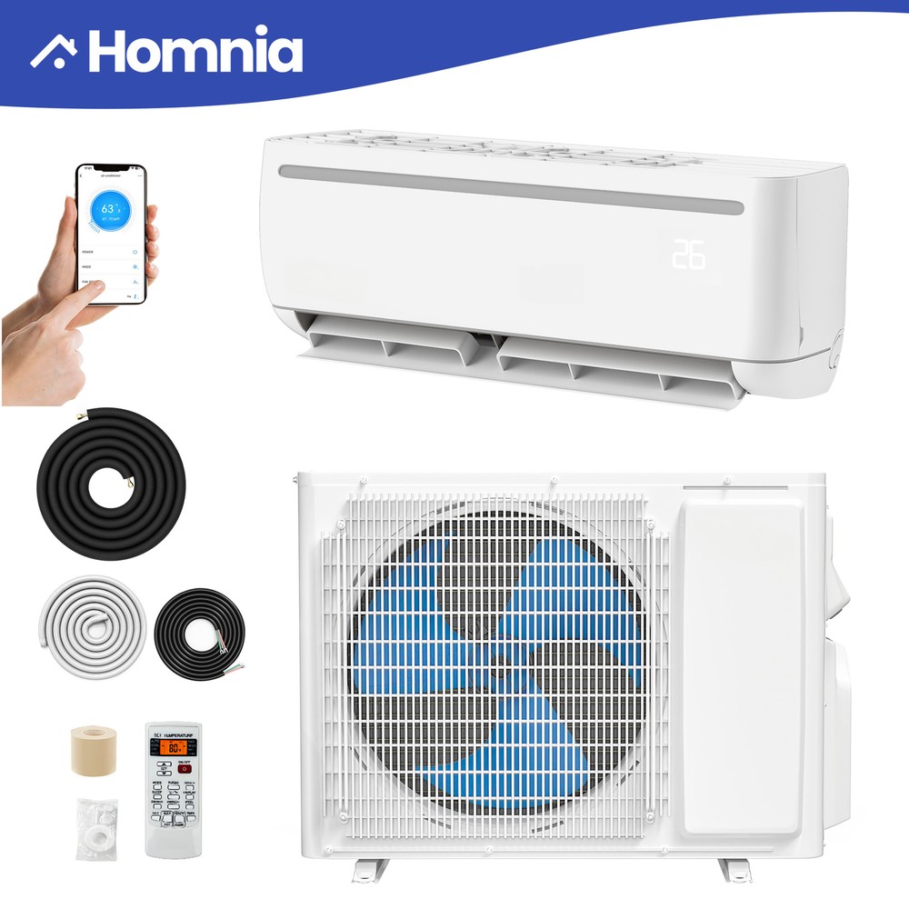 18,000 BTU Mini Split AC Heat Pump with WiFi 208/230V Ductless System