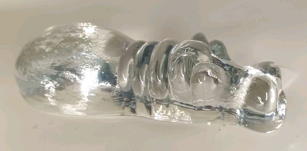 Kosta Boda Swedish Art Glass Hippopotamus 5
