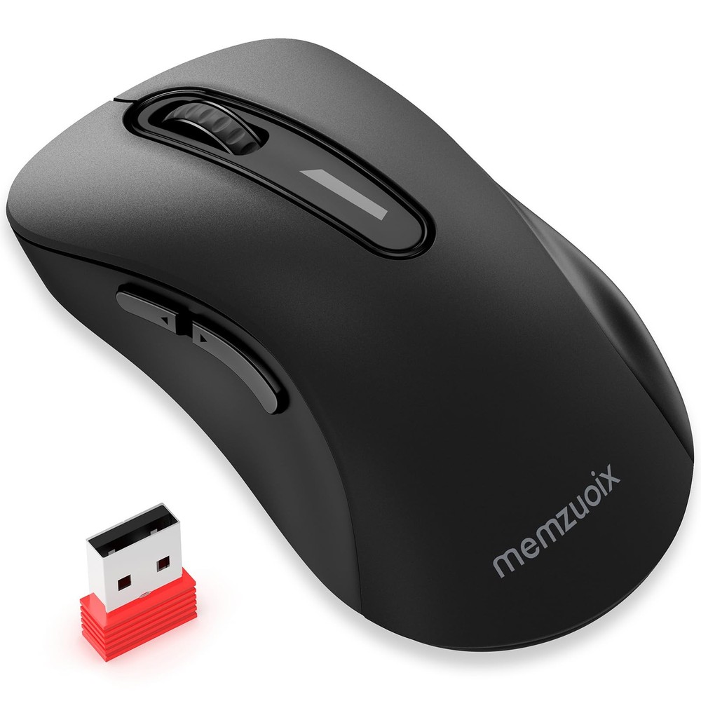2.4G Wireless Mouse with 1400 DPI Precision and USB Receiver for Laptop PC