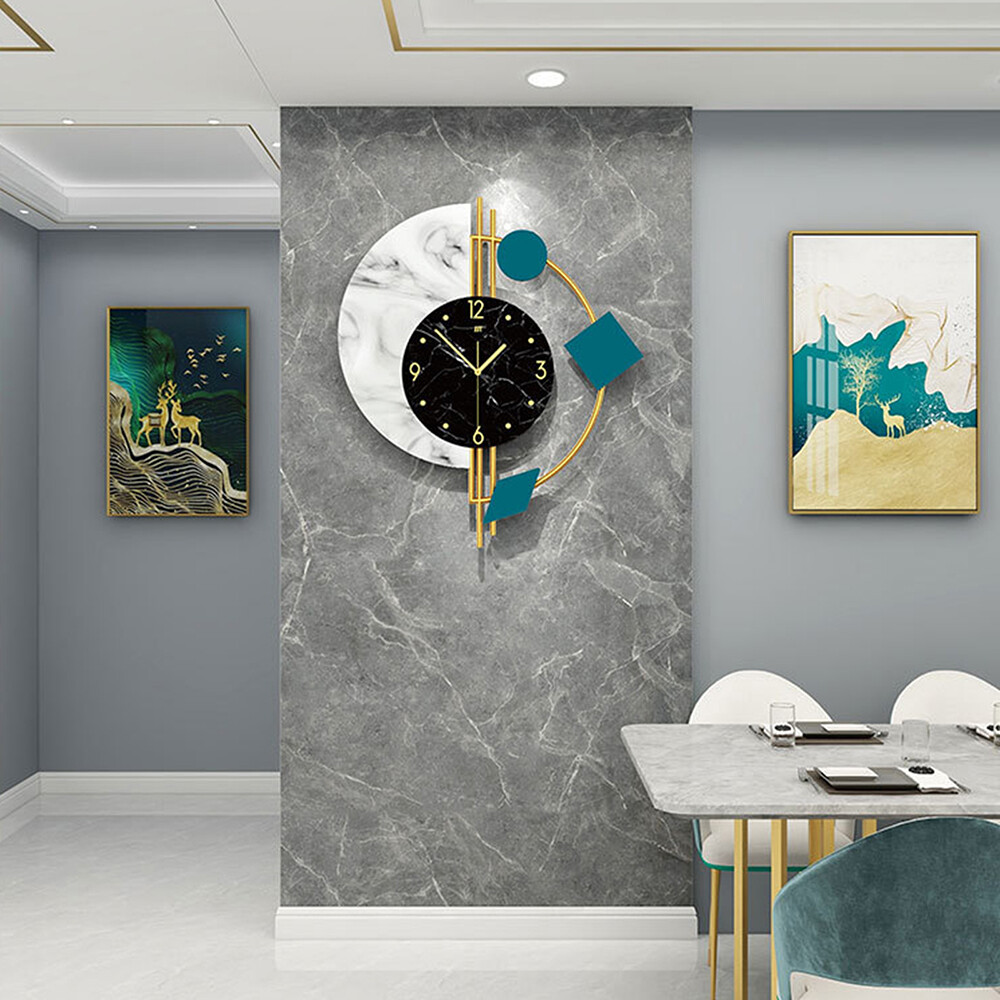 Nordic 3D Modern Large Wall Clock for Living Room Home Decor
