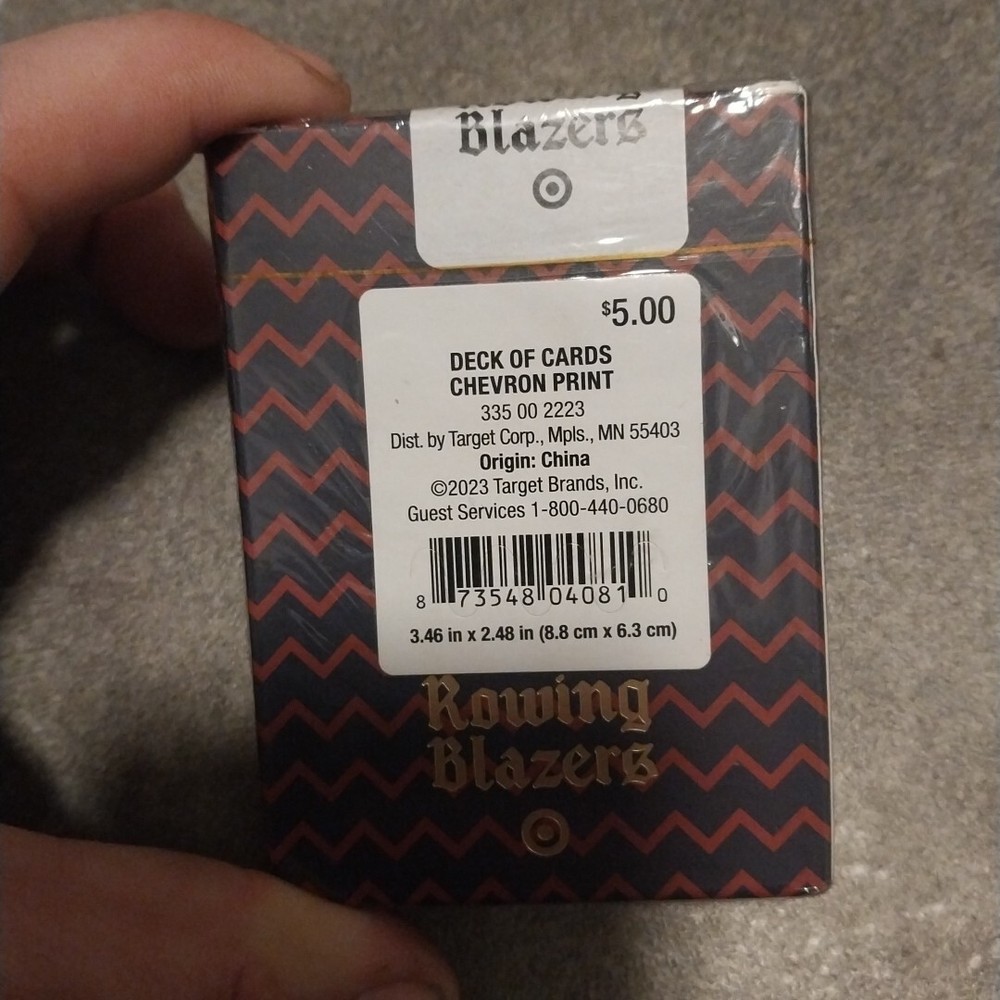 Rowing Blazers A Club For Everyone Rugby Chevron Playing Cards Brand New Sealed