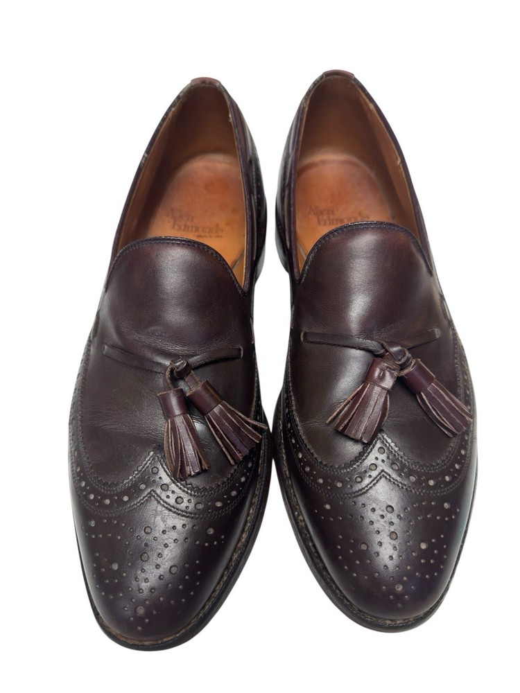 Allen Edmonds Manchester Tassel Loafers Brown 10.5C Leather USA Dress