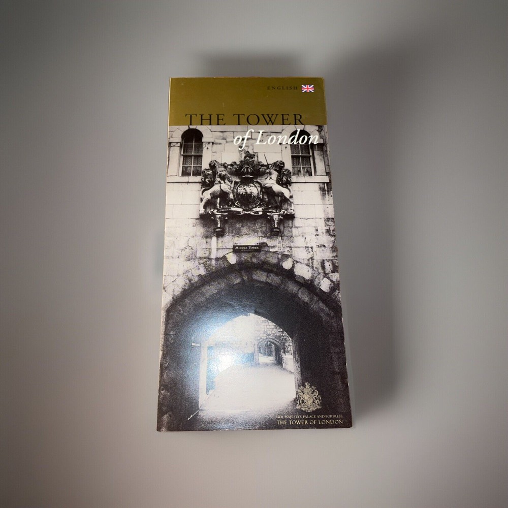 1998 Tower of London Fold-Out Brochure – Historic UK Castle & Crown Jewels Guide  