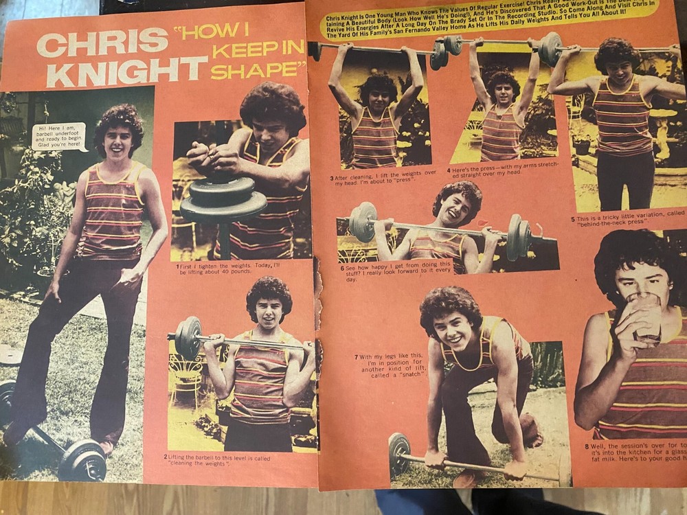 Christopher Knight as Chris in The Brady Bunch Two-Page Vintage Clipping aa