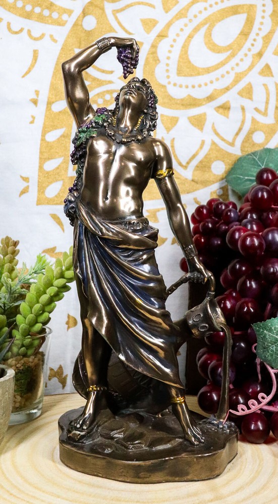 Ebros Greek Olympian God Bacchus Dionysus Statue Wine & Ecstasy Deity Figurine