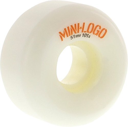 Mini Logo A-Cut 51mm 101a White Skateboard Wheels (Set of 4)