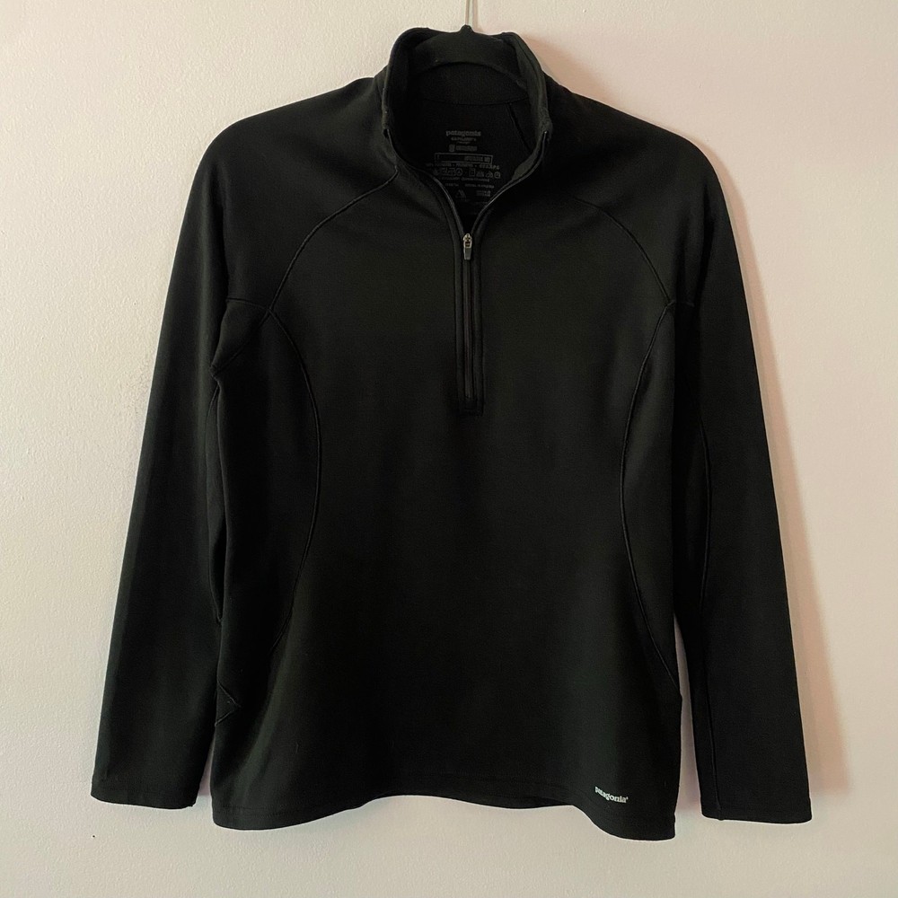 Patagonia Black Quarter Zip Pullover Jacket Capilene Gorpcore Women's size Small