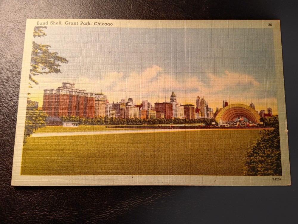 Band Shell, Grant Park, Chicago Postcard