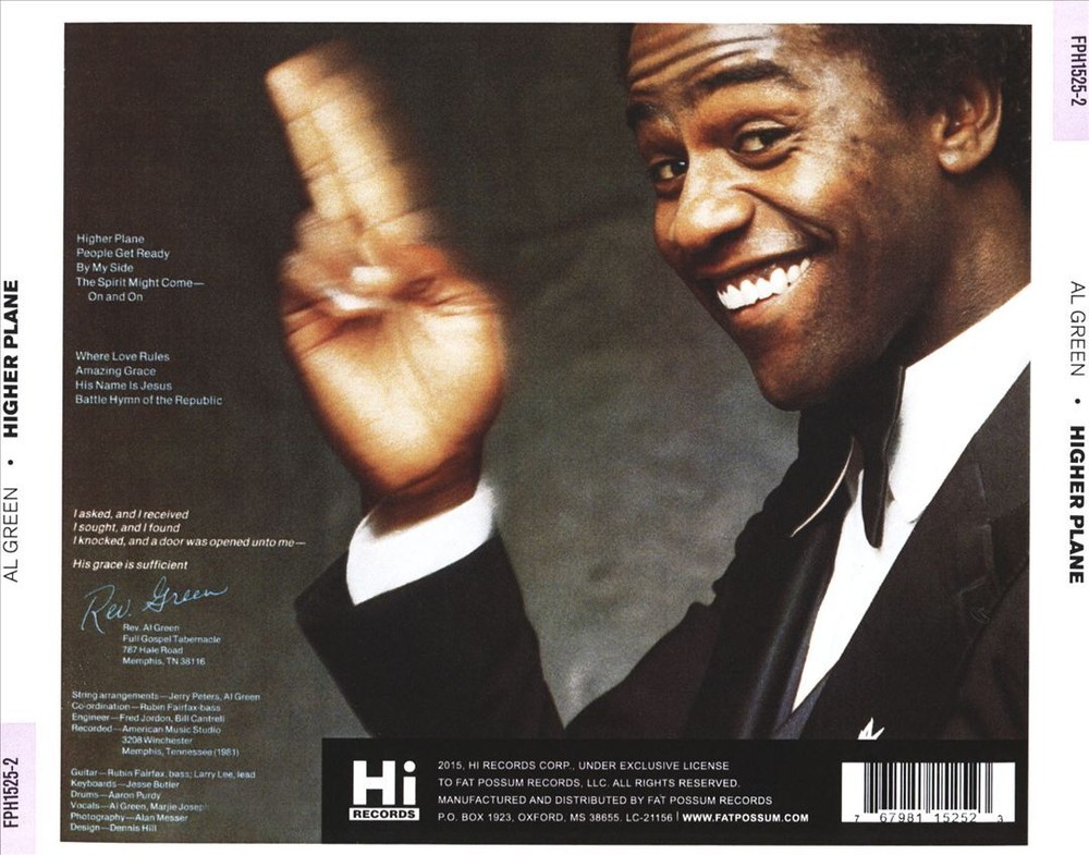 AL GREEN HIGHER PLANE NEW CD