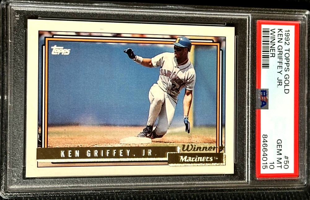 1992 Topps Gold Winner #50 Ken Griffey Jr Mariners HOF PSA 10 Gem Mint