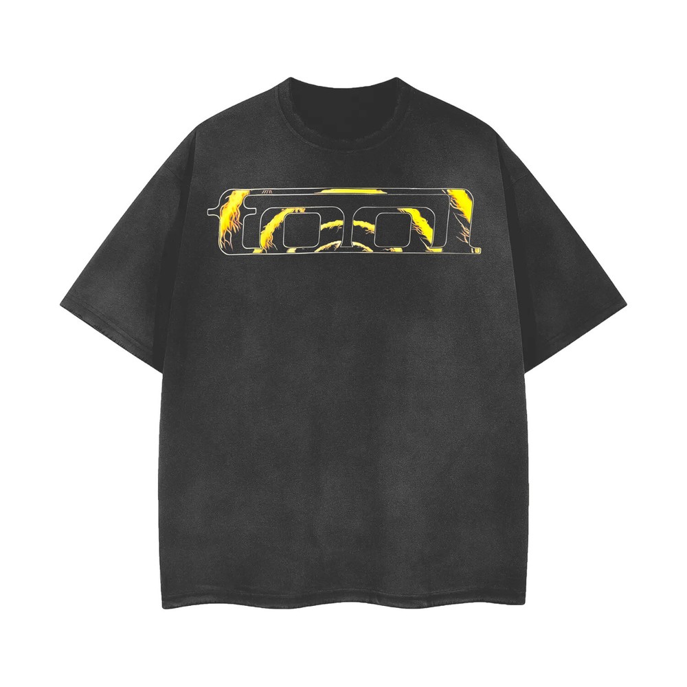 Vintage Distressed Rock Band Tee - Acid Washed & Ripped Unisex T-Shirt-image