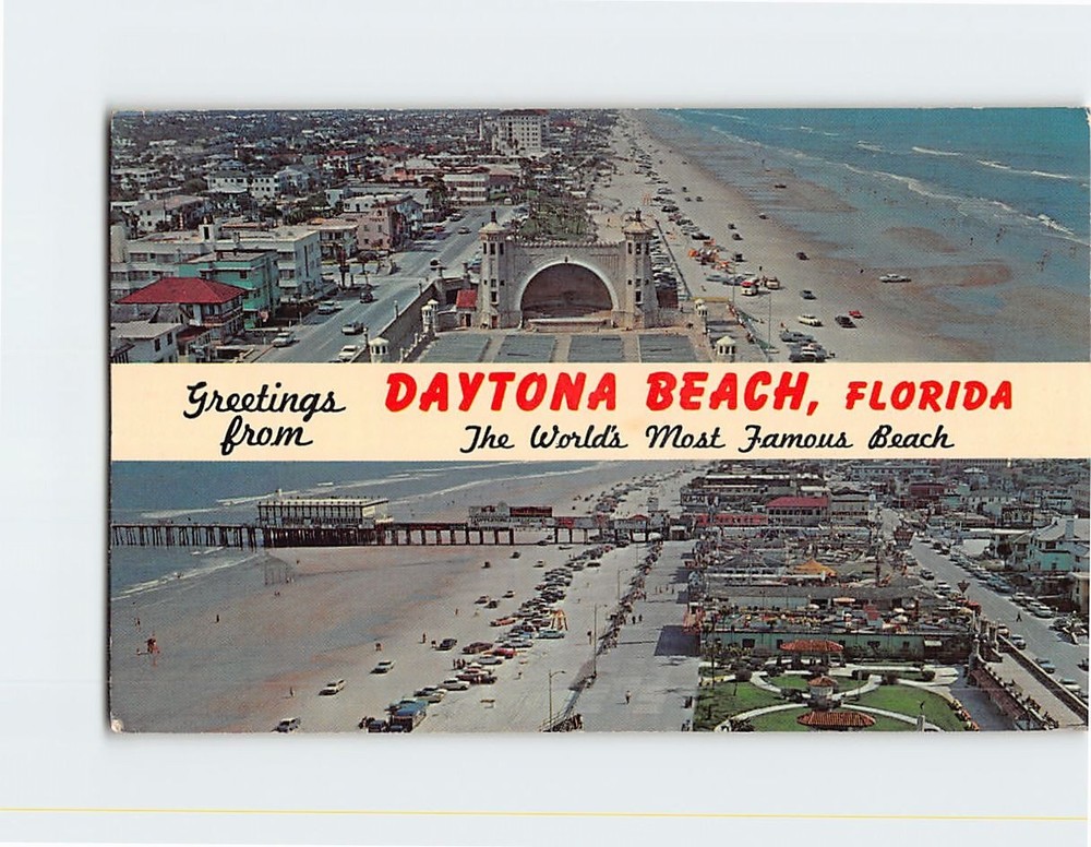 Postcard Greetings From Daytona Beach Florida