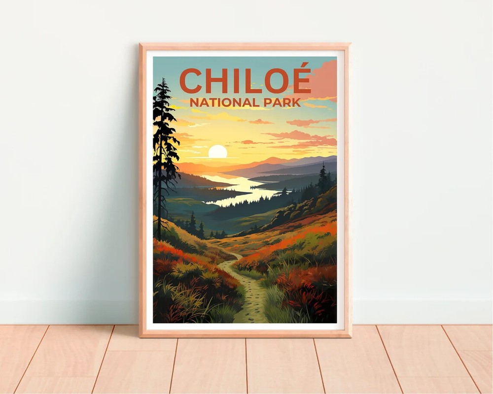 Chile Wall Art Poster Premium Quality Choose your Size