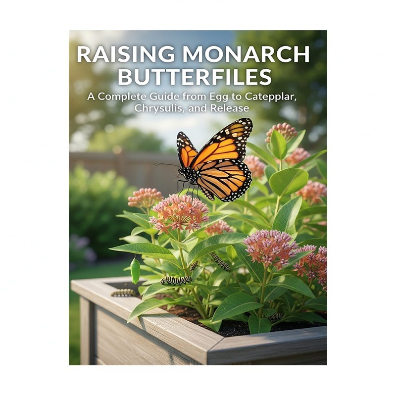 Raising Monarch Butterflies: A Complete Guide from Egg to Caterpillar, Chrysa...