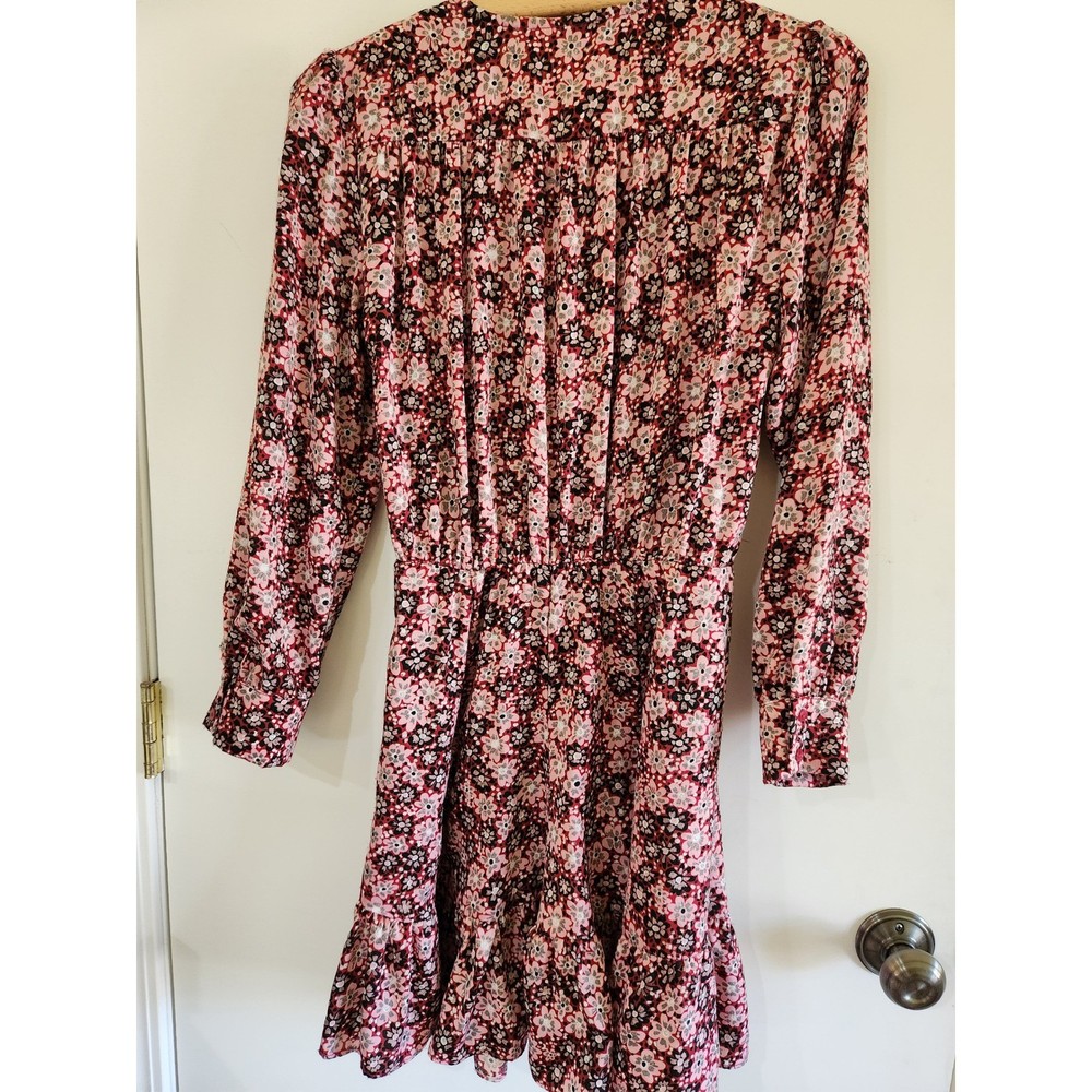 Zara long sleeve mini dress floral pattern size small